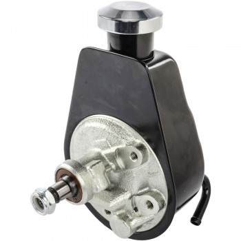 thumbnail image 2 of Chrome Finned Aluminum Cap For GM Type I Saginaw Power Steering Pump 2 of 5